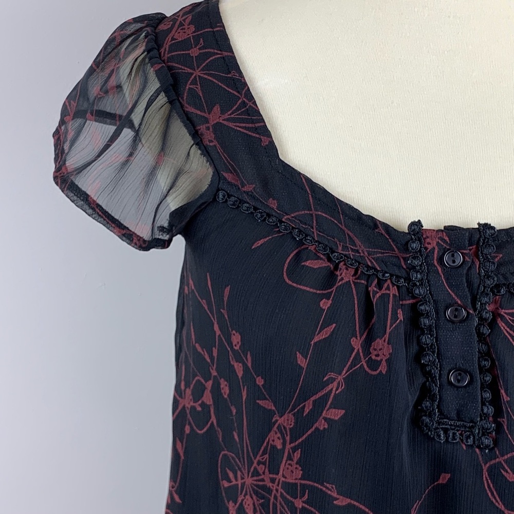 Vila Layered Button Up Oversized Tunic Medium - Picture 5 of 8